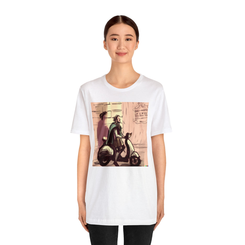 Shakespeare Riding A Vespa Tee
