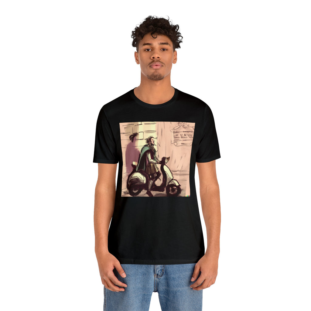 Shakespeare Riding A Vespa Tee