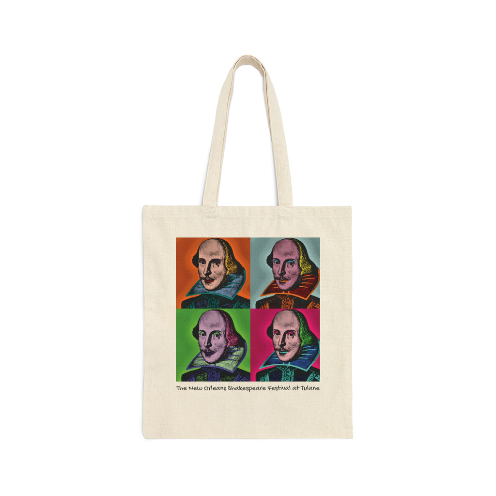 Shakespeare Pop Art Canvas Tote Bag