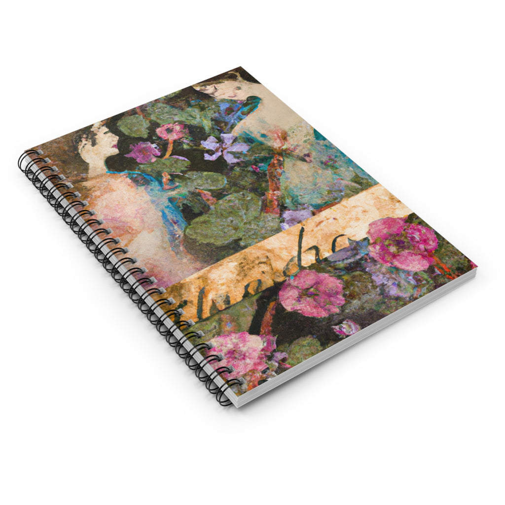 Hamlet & Ophelia Collage Spiral Notebook - Ruled Line